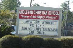 Angleton Christian school Honoring Heroes 11-7-12