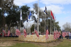 Jones Creek Veterans Memorial Dedication 2-1-14