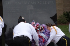Memorial Day ceremony Angleton & Flags at Angleton cemetery 5-26-14